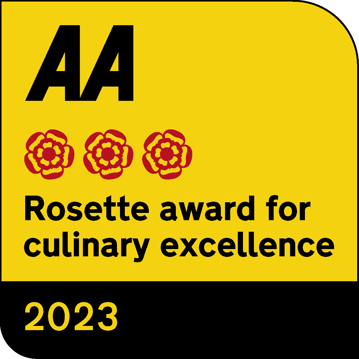 3 rosette award from Rated Trips