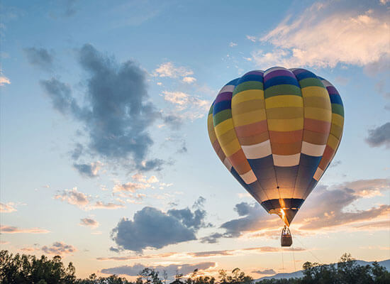 Hot air balloon ride